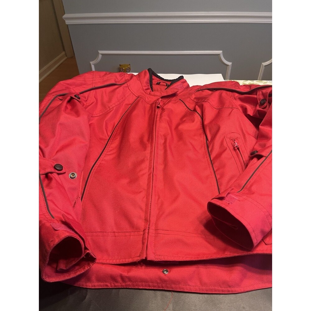 Fieldsheer Nylon Motorcycle Jacket With Armour Zip Vents Zip Out Liner Pink 14